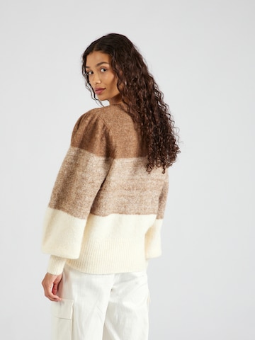 VILA ROUGE Sweater 'MALOU' in Brown