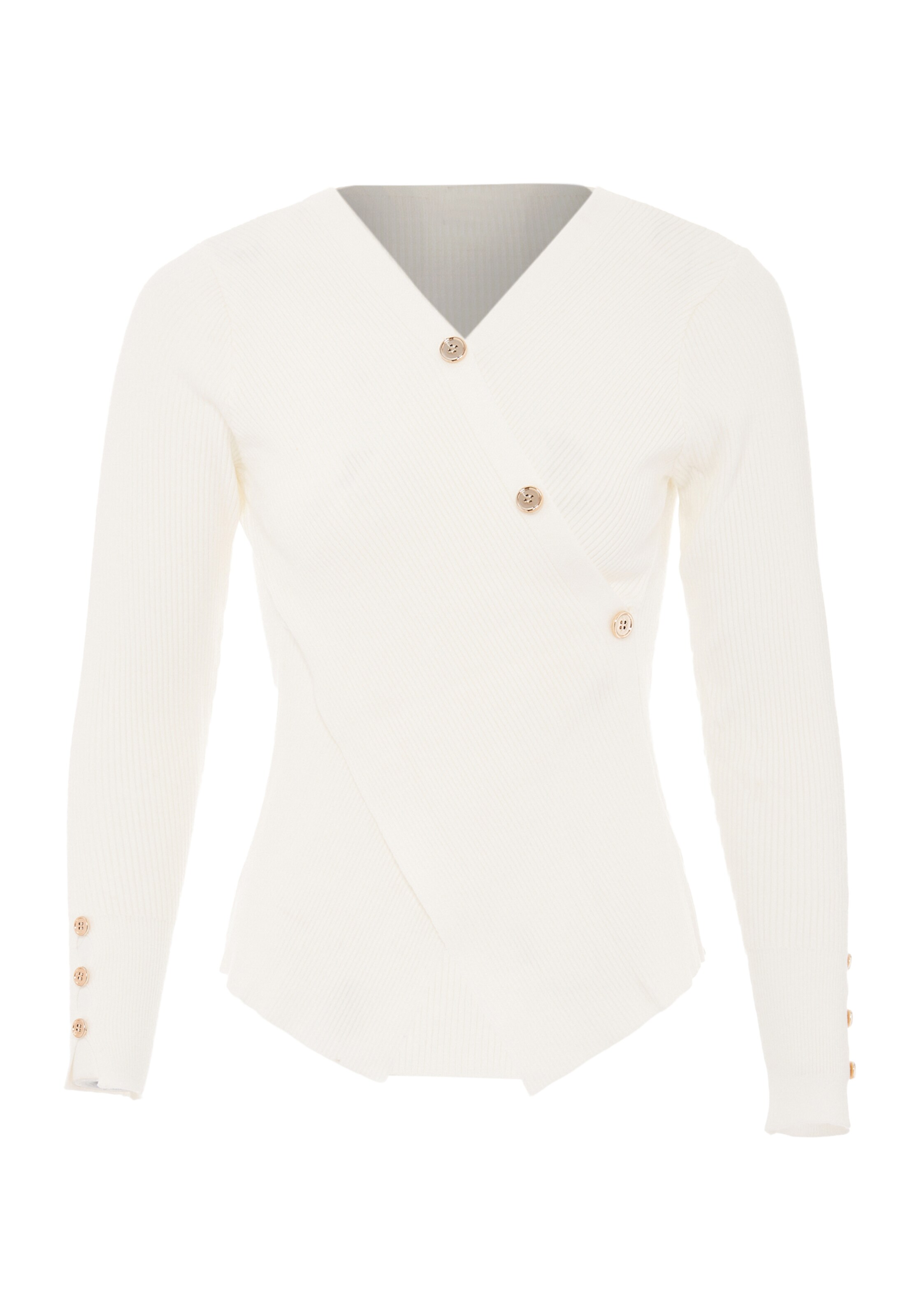 NAEMI Trui in Wit: voorkant