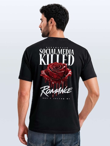 Neverless Shirt 'Romance'‌‌‌‌‌‌ in Schwarz