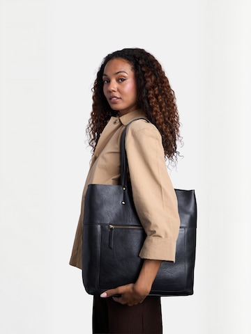 Cabas ' Sofie ' RE:DESIGNED en noir : devant