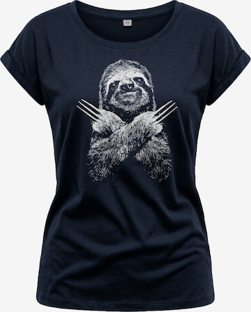 MAKAYA Shirt 'Sloth' in Blue: front