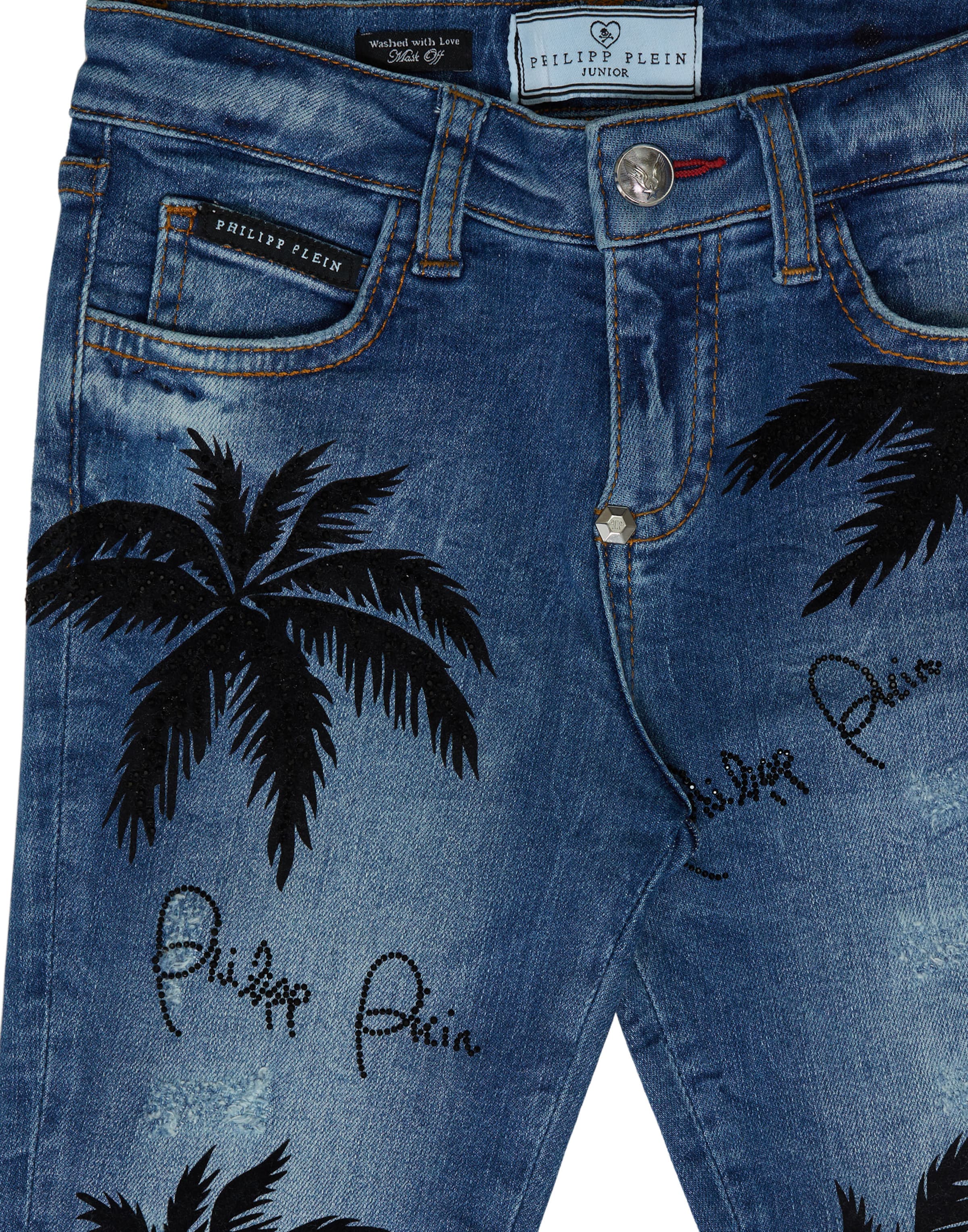 Slimfit Jeans di Philipp Plein in blu