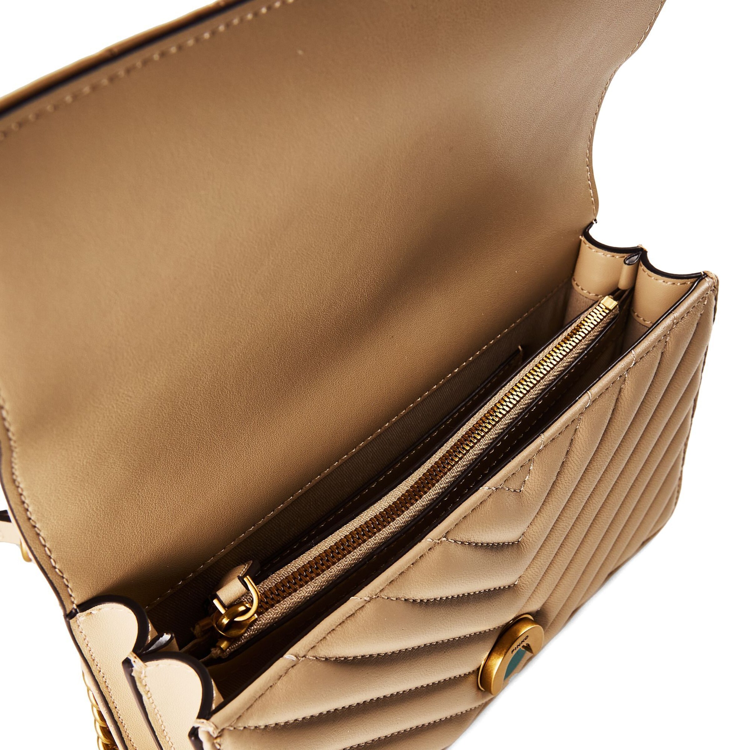 PINKO Umhängetasche 'Love One' in Beige