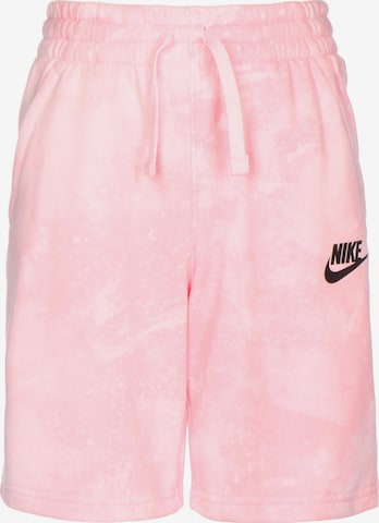 NIKE Regular Workout Pants in Pink: front