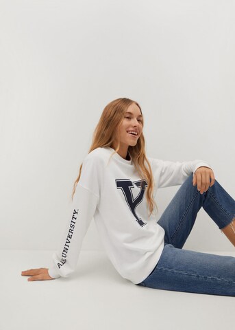 MANGO TEEN Sweatshirt i vit