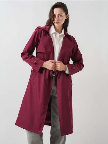 Manteau mi-saison Bigdart en rouge