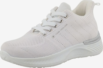 Baskets basses TOM TAILOR en blanc : devant