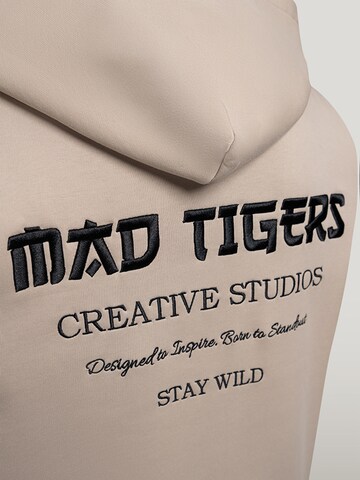 MAD TIGERS Sweatshirt 'Creative Studios Hoodie-Beige' in Beige