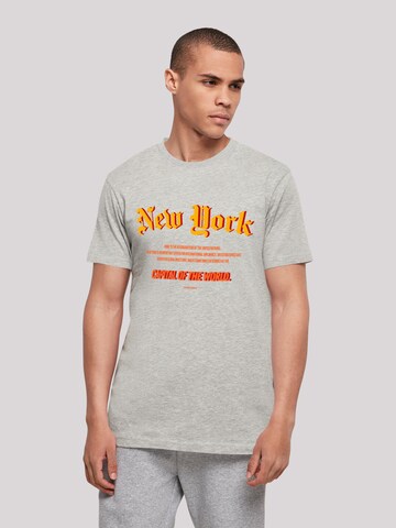 F4NT4STIC Shirt in Grijs: voorkant