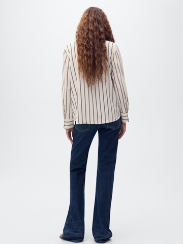 MANGO Bluse i beige