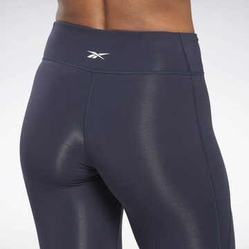 Reebok Skinny Sporthose in Blau