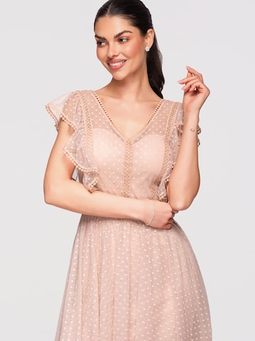 Ombre Dress in Beige