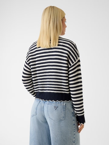 GUESS Gebreid vest 'AMBER' in Blauw