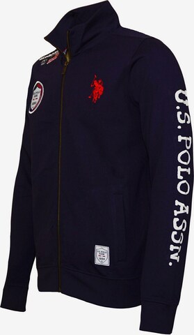 U.S. POLO ASSN. Zip-Up Hoodie in Blue