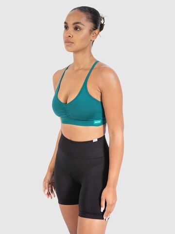 Bustier Soutien-gorge de sport 'Solid Scrunch' Smilodox en vert