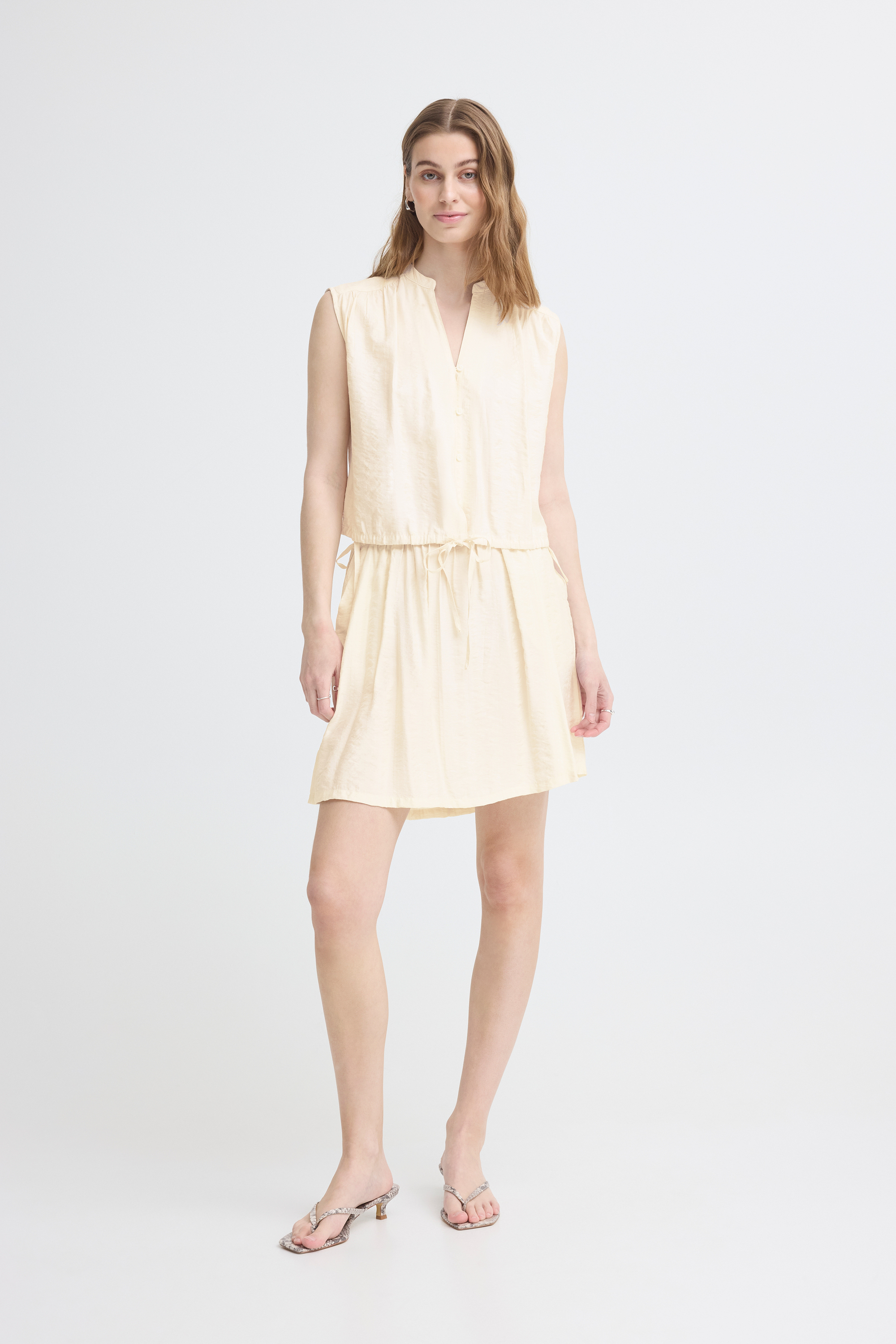ICHI Blouse 'ELVIAS' in Beige
