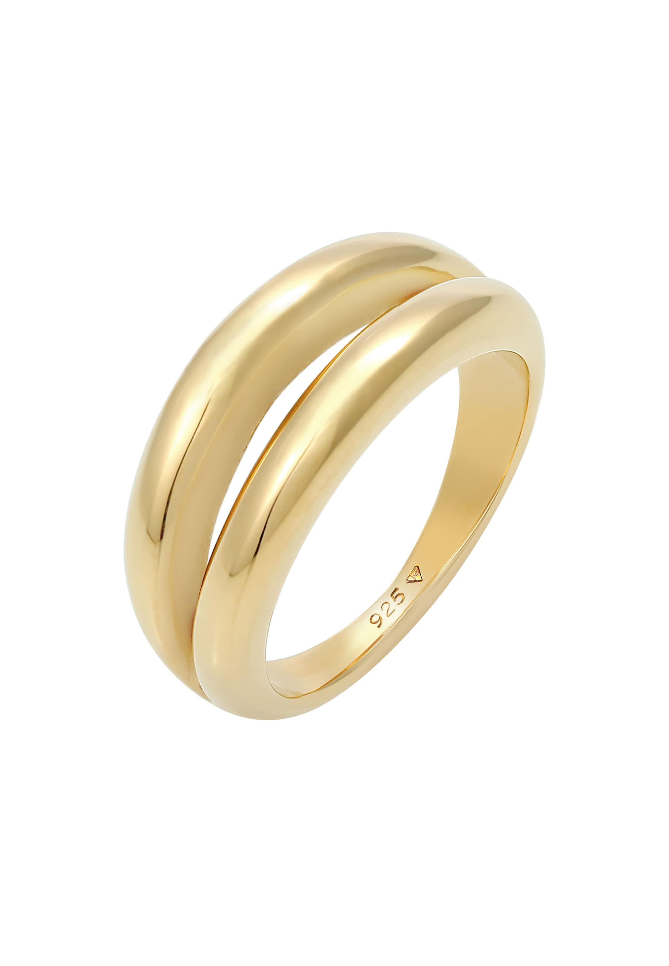 ELLI PREMIUM Ring in Gold: Vorderseite
