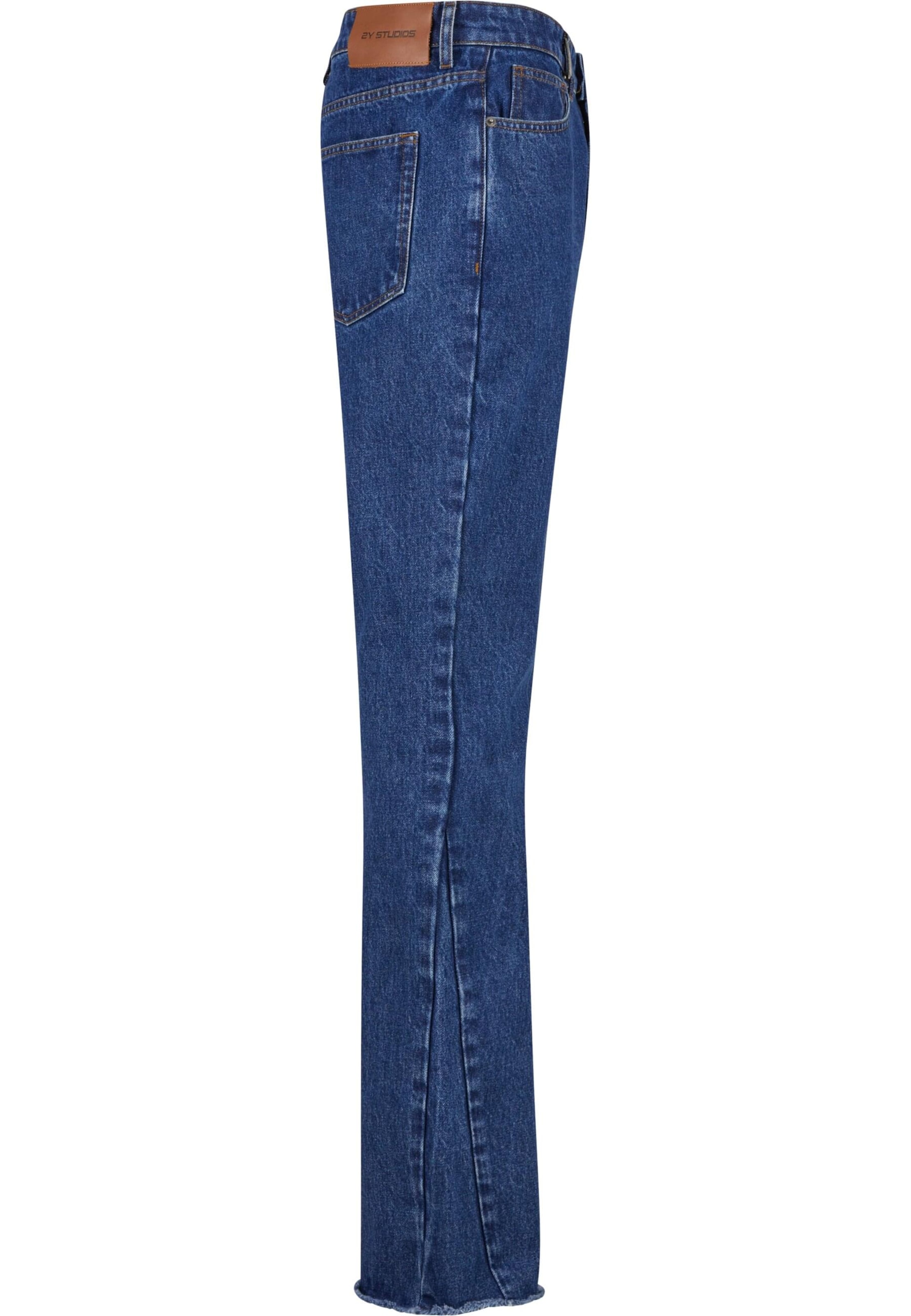 2Y Studios Na zvonec Kavbojke 'Milu' | modra barva