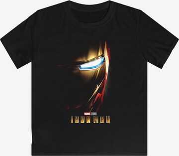 F4NT4STIC T-Shirt 'Marvel Studios Iron Man Poster' in Schwarz: predná strana