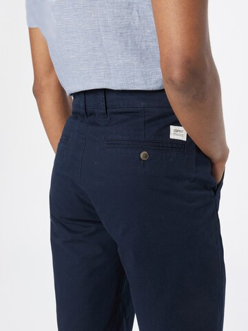 ESPRIT Regular Chino Pants 'Sus' in Blue