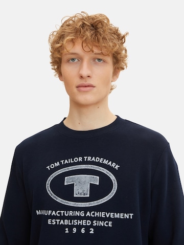 Sweat-shirt TOM TAILOR en bleu