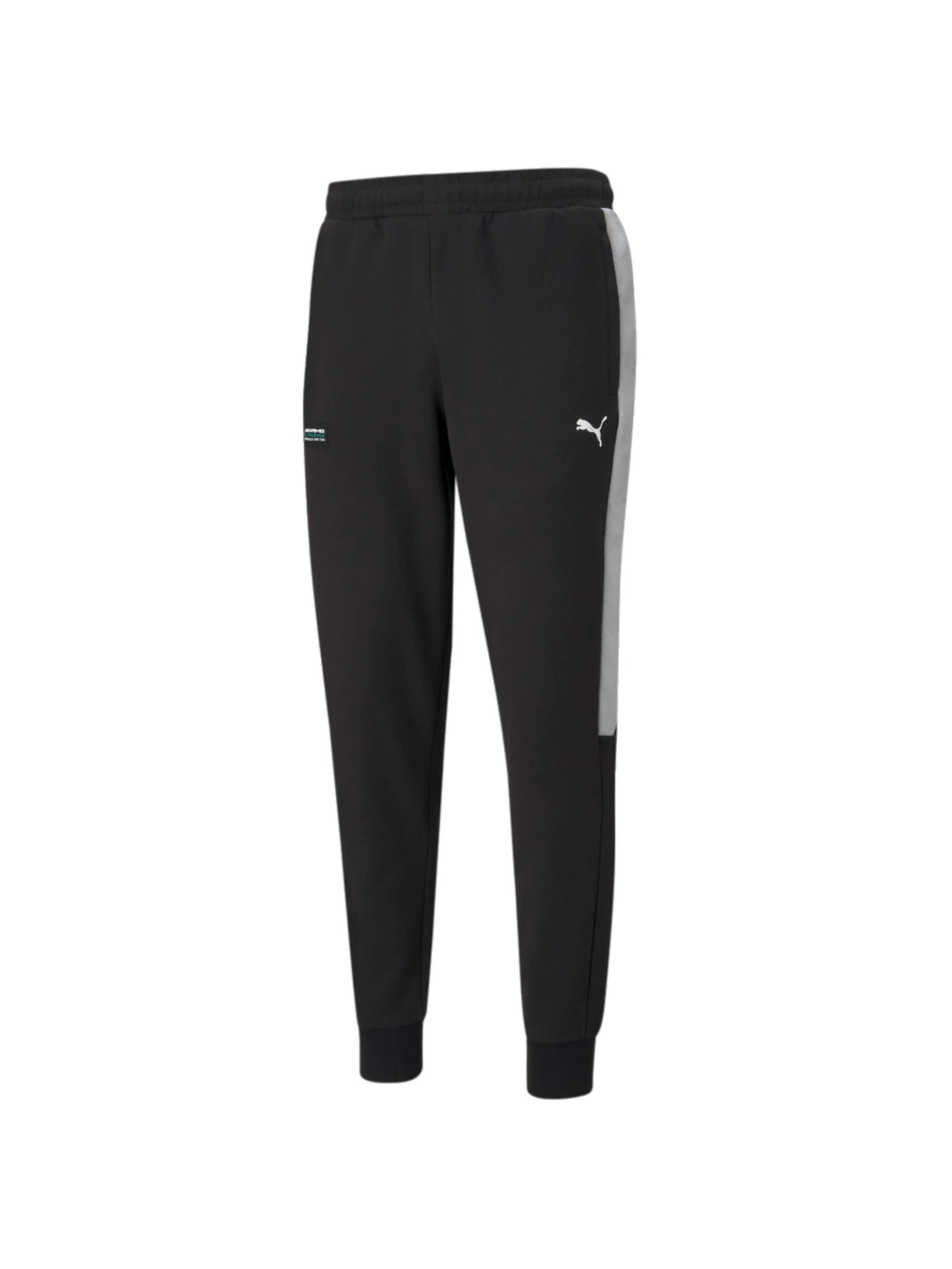Effilé Pantalon de sport 'Mercedes-AMG Petronas F1 T7' PUMA en noir : devant