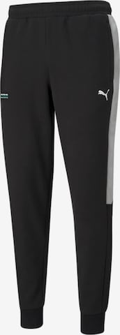 PUMA Tapered Sportbroek 'Mercedes-AMG Petronas F1 T7' in Zwart: voorkant