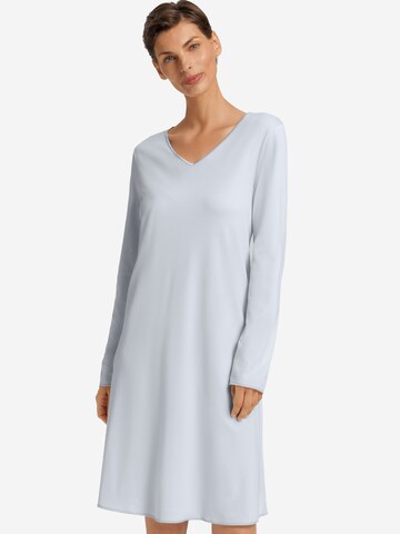 Chemise de nuit ' Cotton Silk ' Hanro en bleu : devant