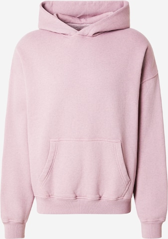 Abercrombie & FitchSweater majica 'ESSENTIAL' - ljubičasta boja: prednji dio