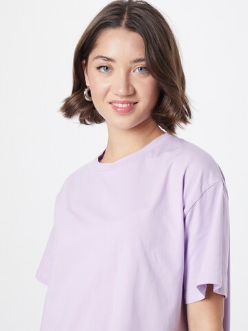 PIECES Oversized Shirt 'Rina' in Purple