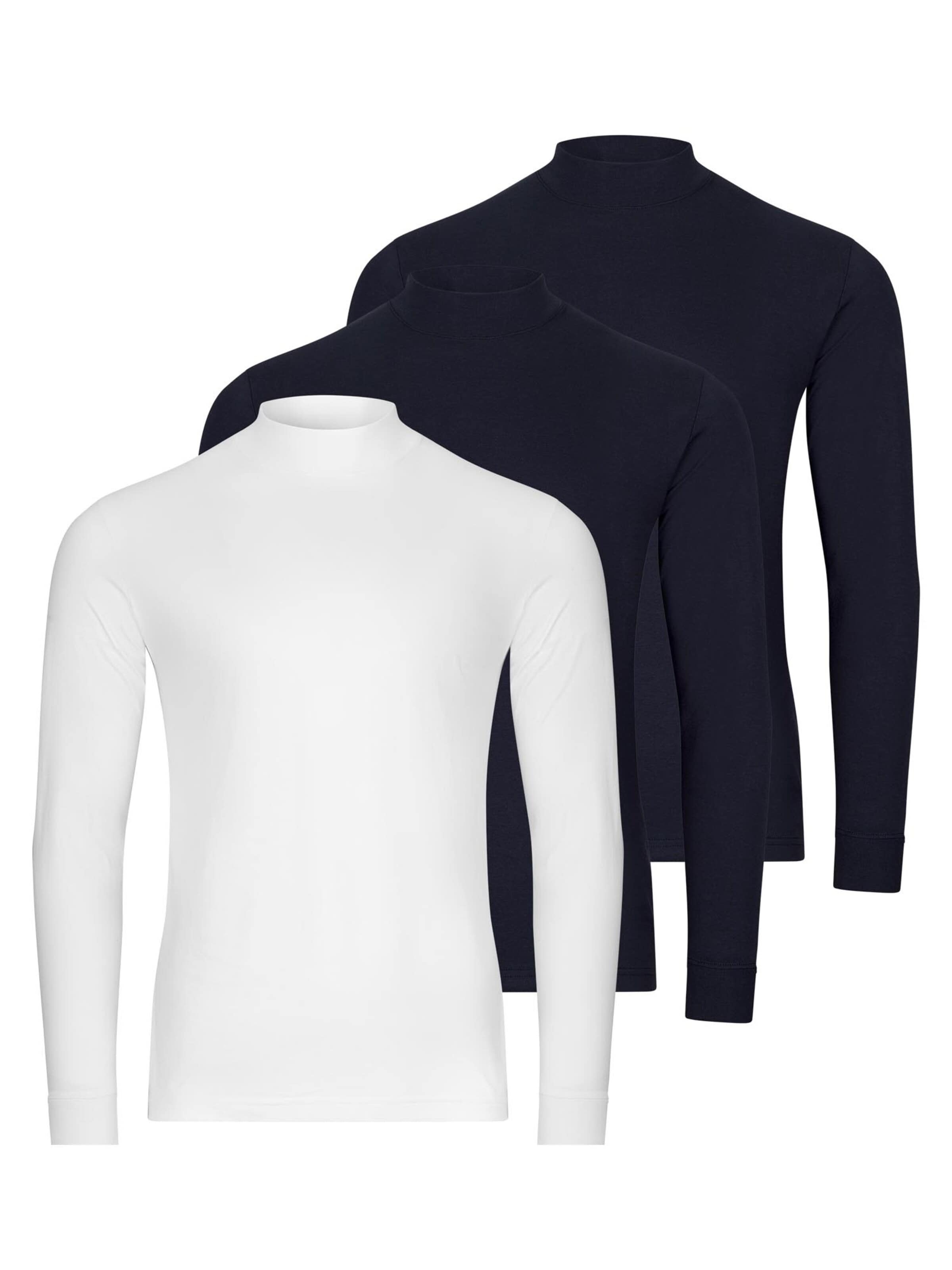 Ragman Shirt 'Basic' in Blauw: voorkant