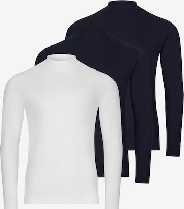 Ragman Shirt 'Basic' in Blauw: voorkant
