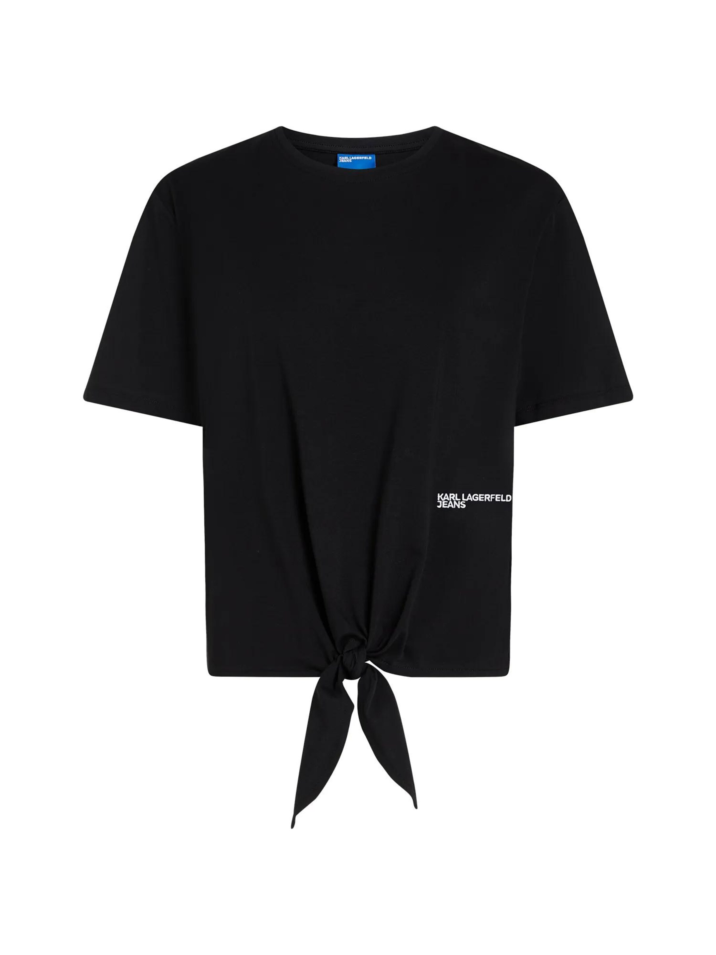 KARL LAGERFELD JEANS - Camiseta en negro: frente