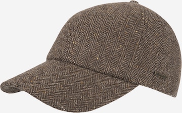 Hatland Cap 'Waban' in Braun: Vorderseite