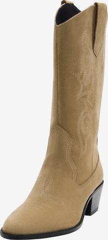 Bottes de cowboy Pull&Bear en marron : devant