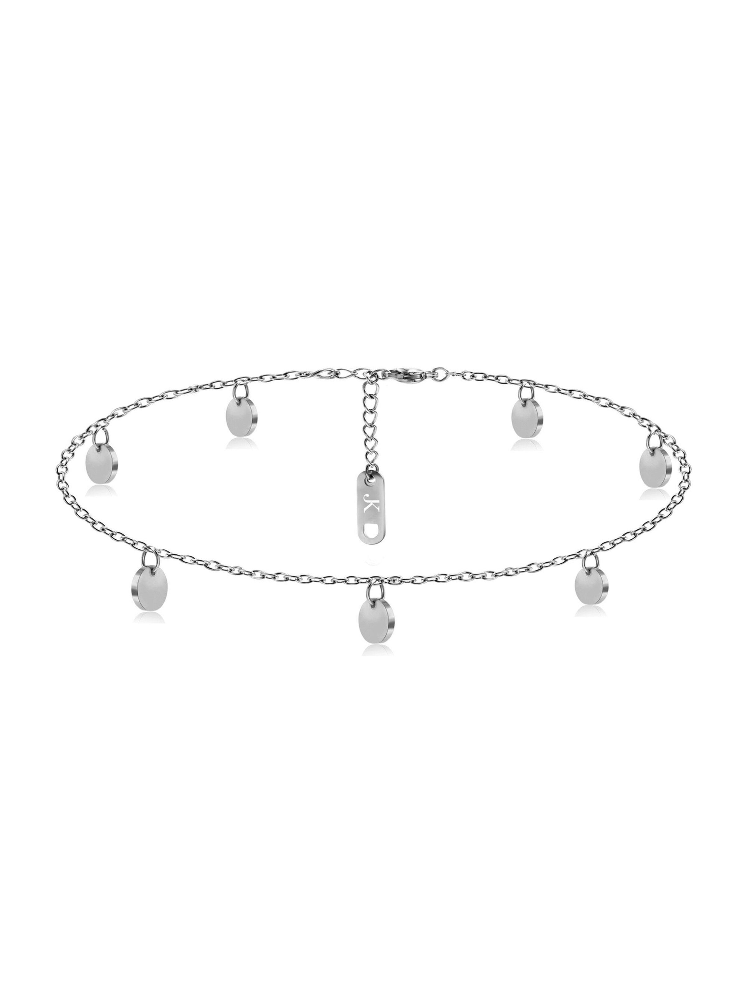 Kim Johanson Fußschmuck 'Coin' in Silber: Vorderseite