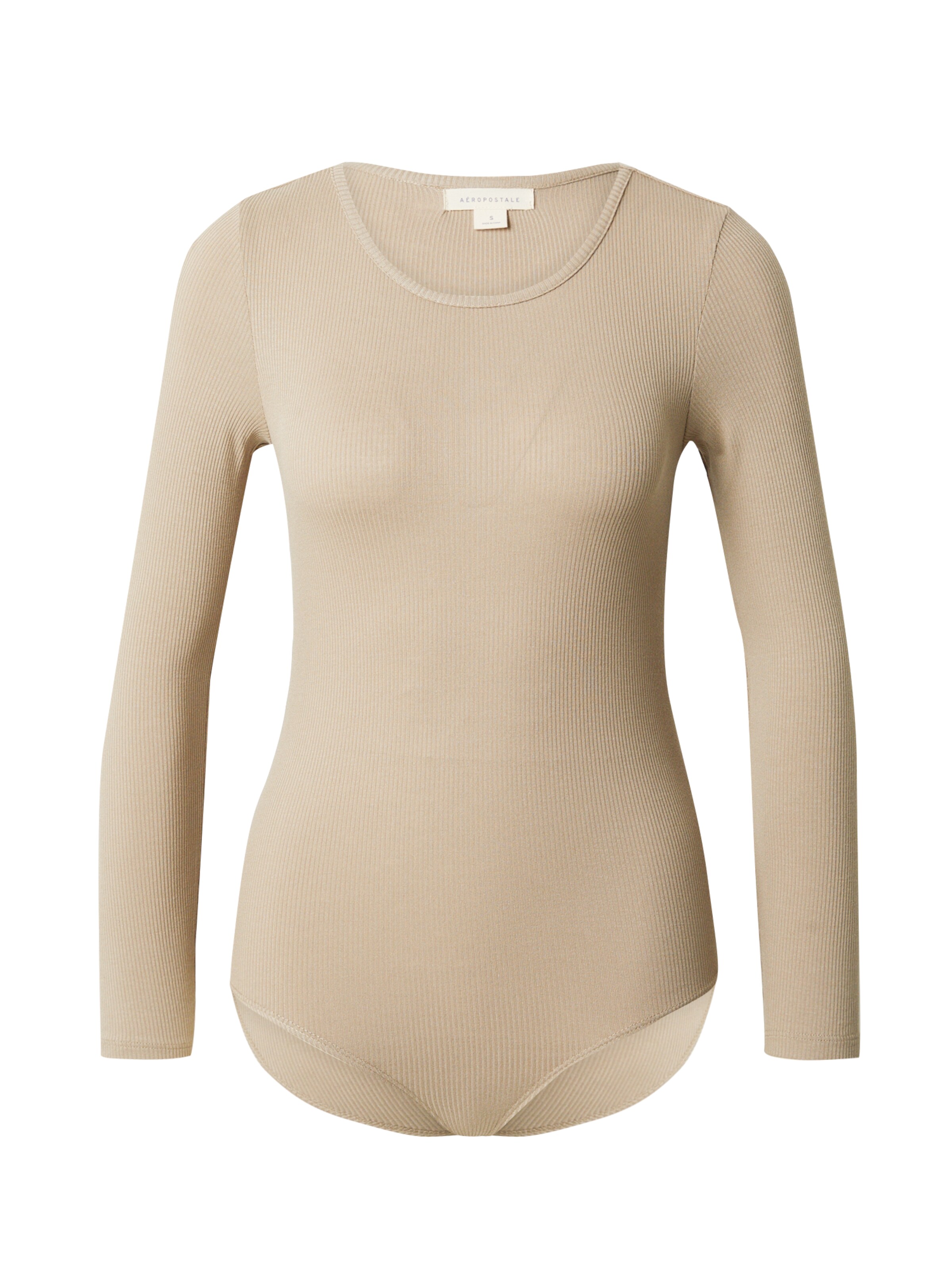 AÉROPOSTALE T-shirtbody i beige: framsida