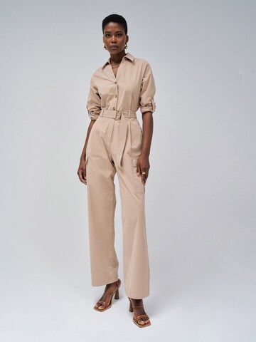 Combinaison Salsa Jeans en beige : devant