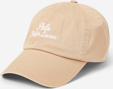 Casquette Polo Ralph Lauren en marron : devant