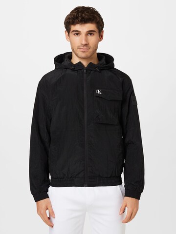 Calvin Klein Jeans Between-Season Jacket in Black: front