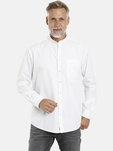 Jan Vanderstorm Regular fit Button Up Shirt 'Heimir' in Grey: front