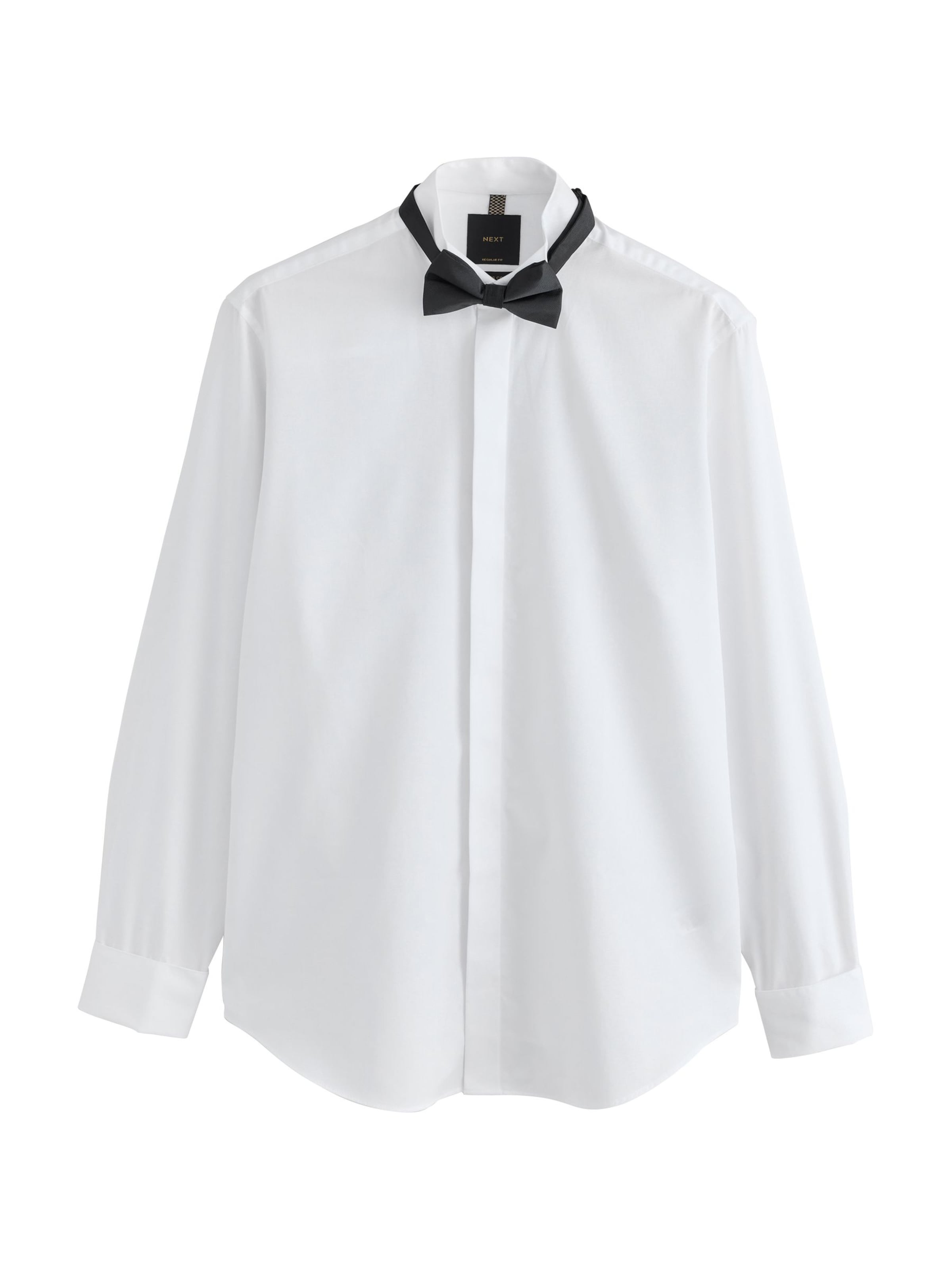 Next Regular fit Button Up Shirt in White: front