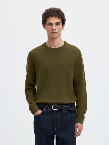 Pull-over 'SLHRoss' SELECTED en vert : devant