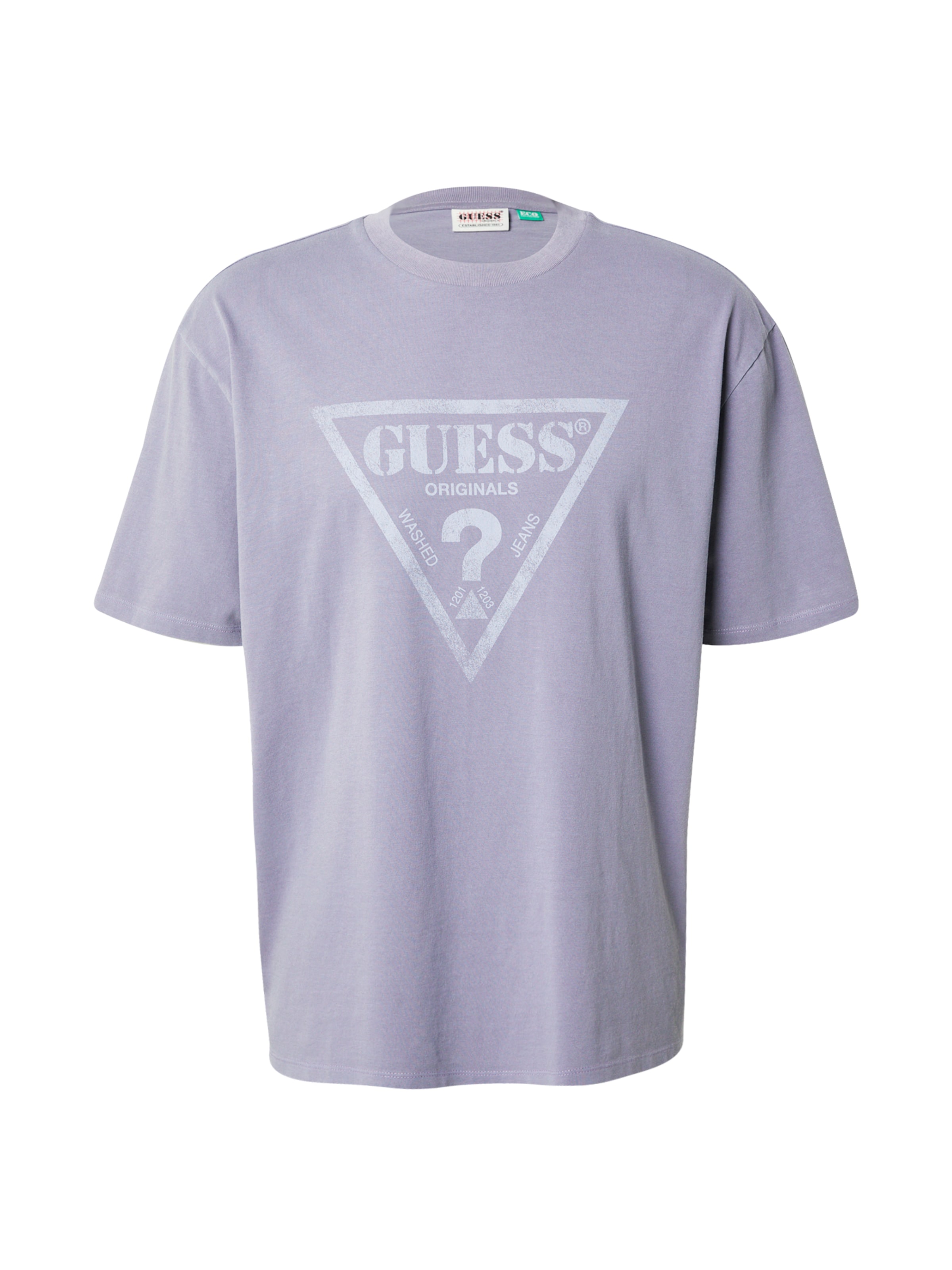 Maglietta di GUESS Originals in lilla: frontale