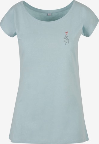 Urban Classics Shirt 'K-Heart' in Blau: Vorderseite