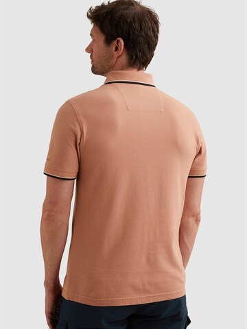PME Legend Koszulka 'Polo shirt in piqué with artwork' w kolorze różowy