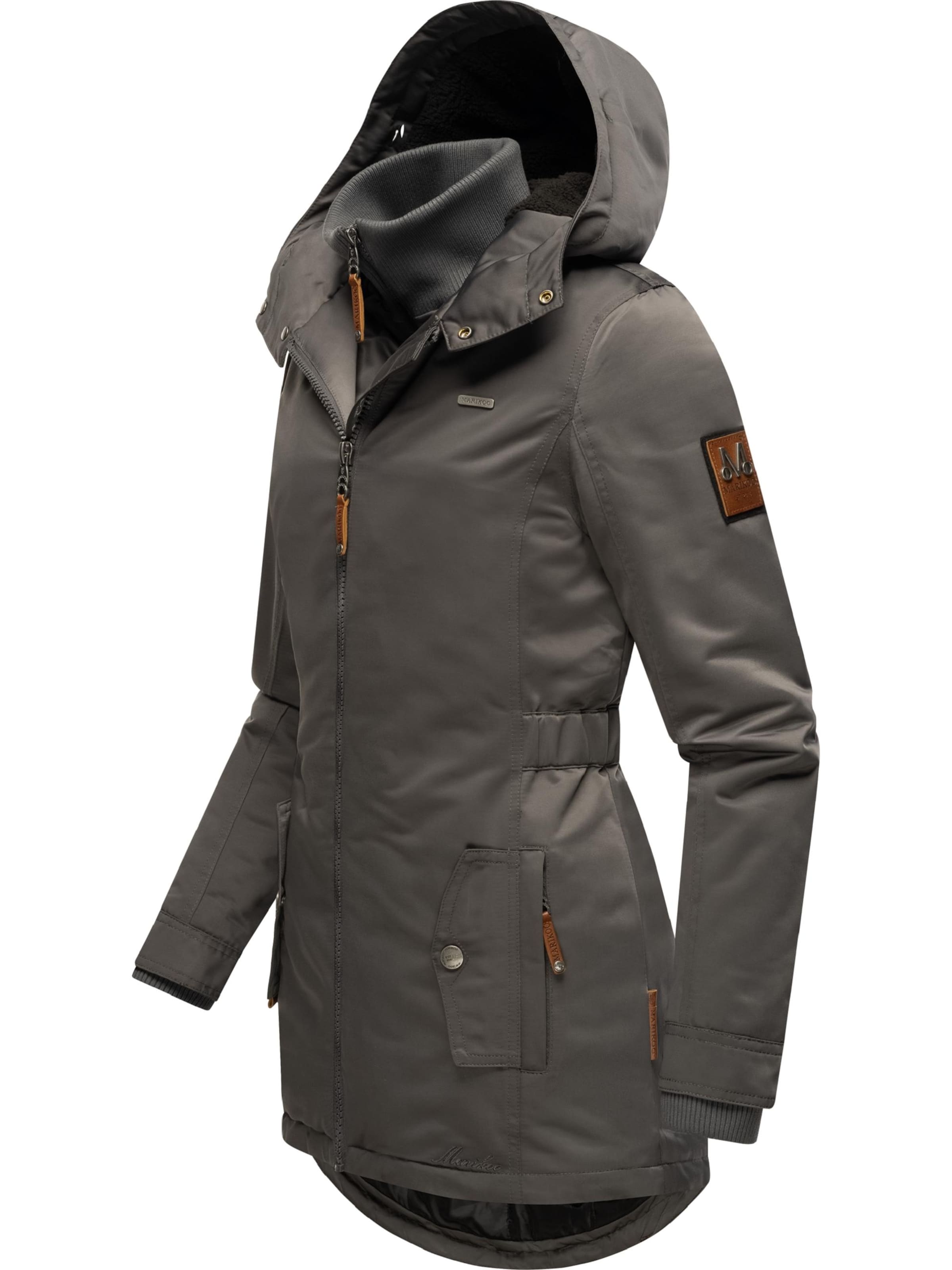 MARIKOO Winter coat 'Sanakoo' in Grey