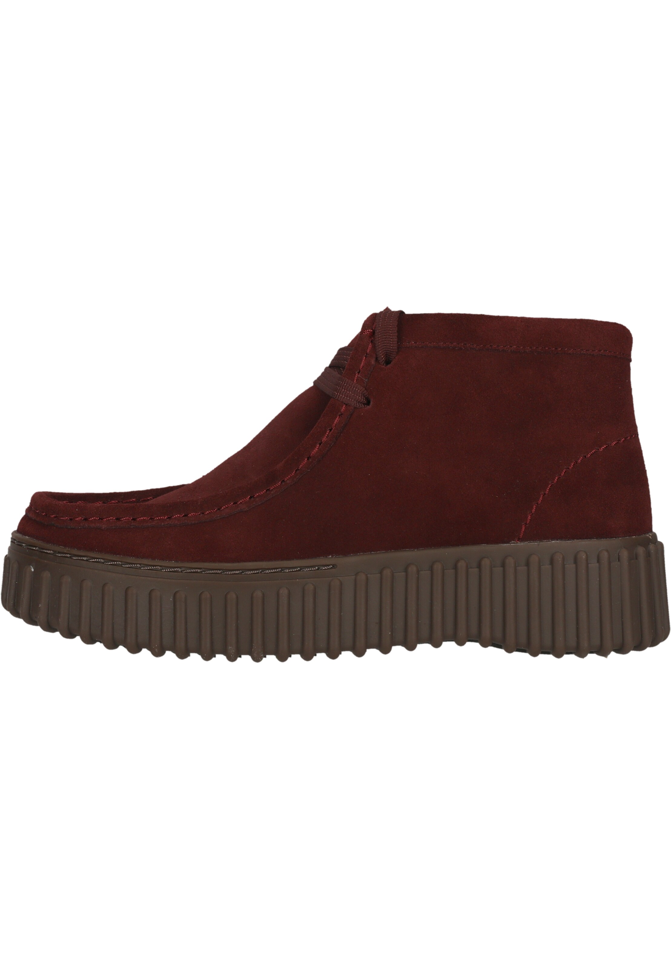 CLARKS Lace-up boot 'Torhill Moss' in Red