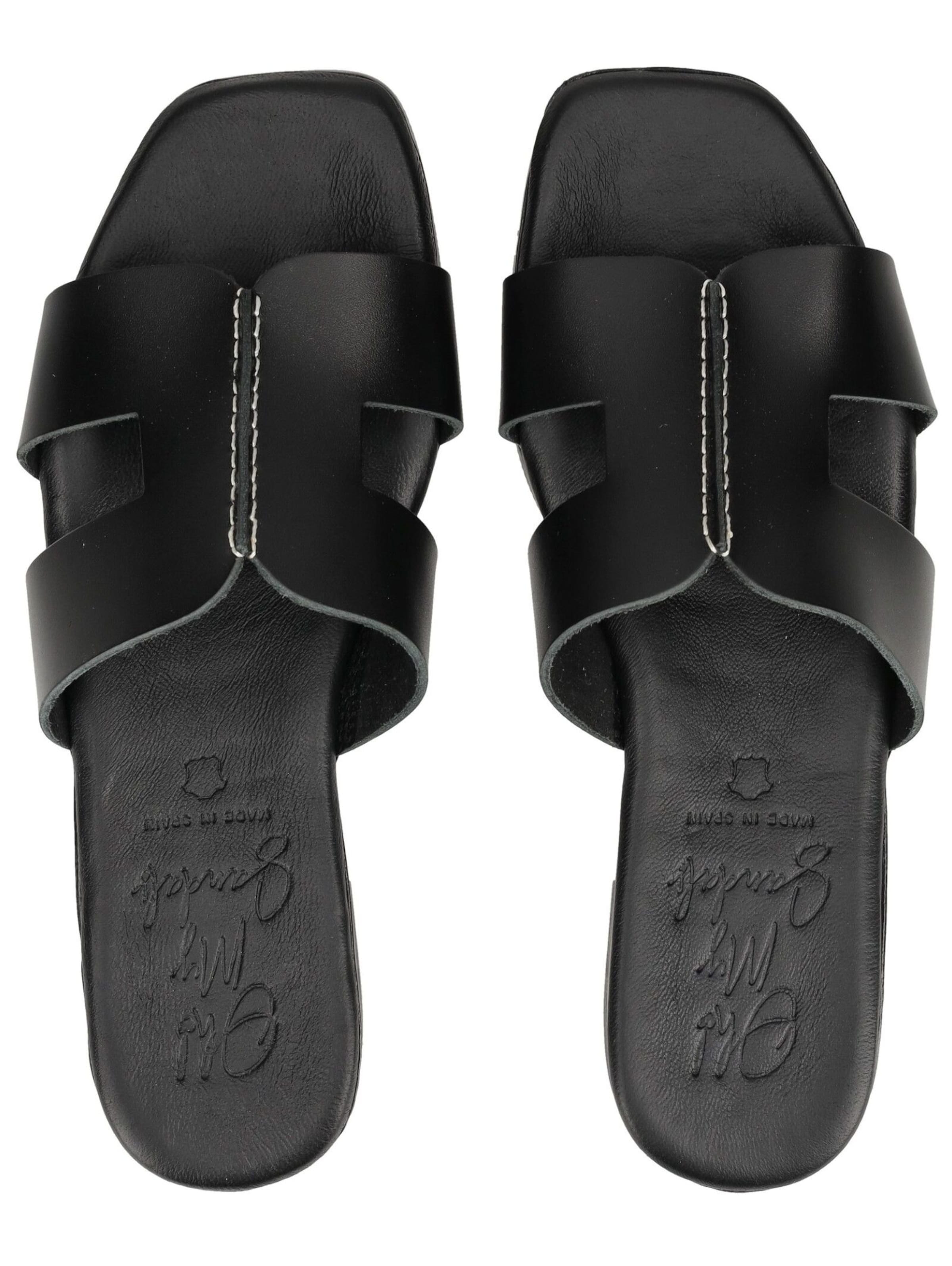 Oh! My Sandals Mule in Black