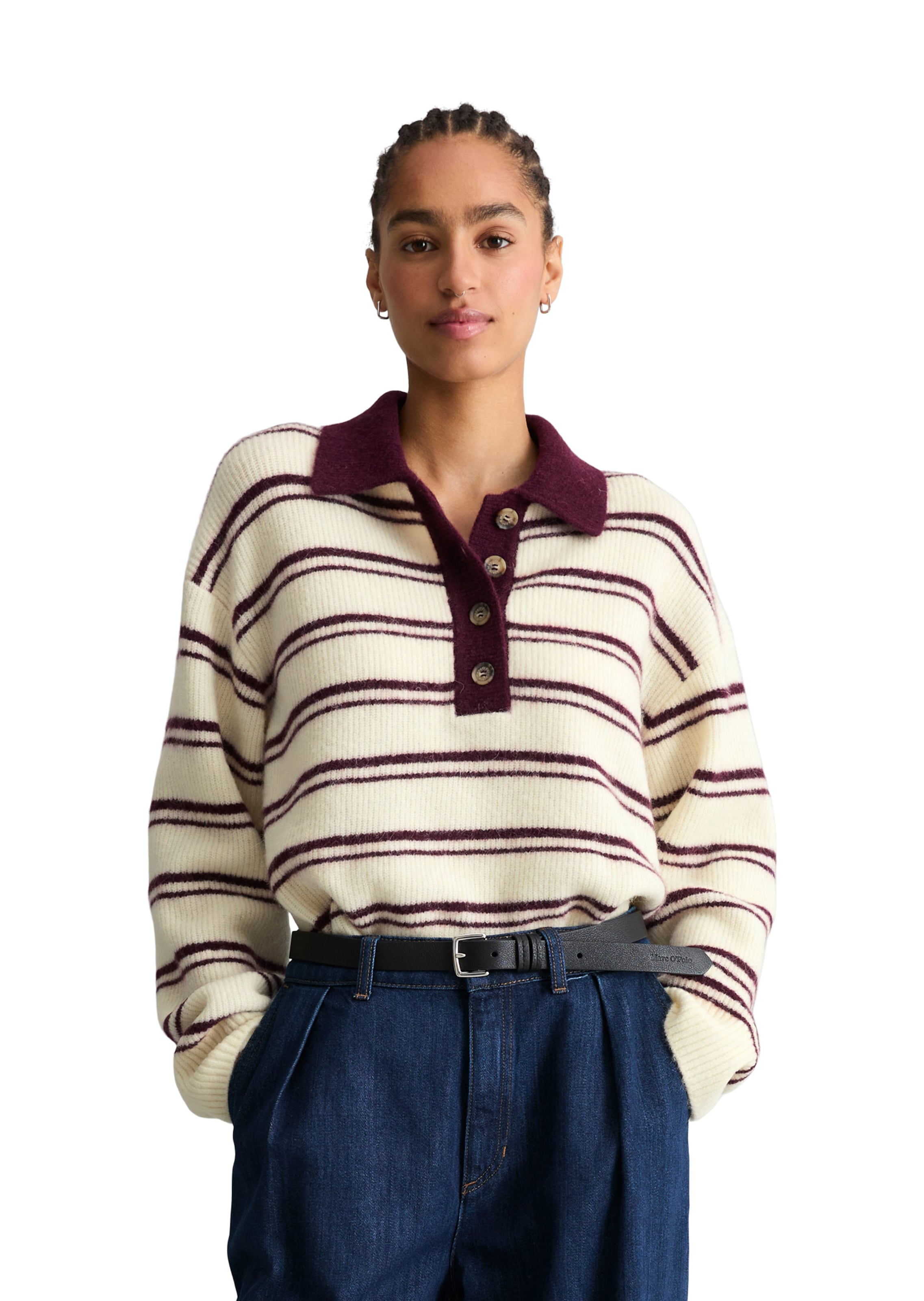 Marc O'Polo DENIM Pullover in Gelb: Vorderseite
